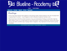 Tablet Screenshot of bluelineacademy.com